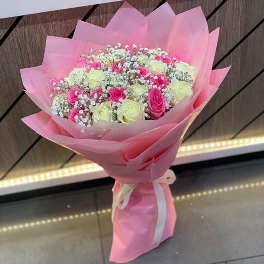 Розовый букет 5