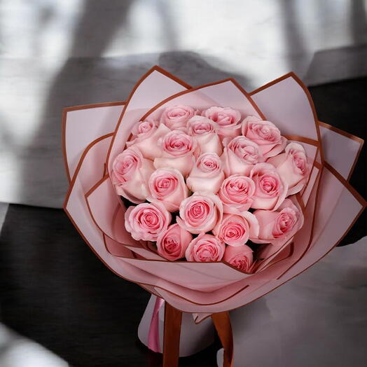 Букет нежно-розовых роз