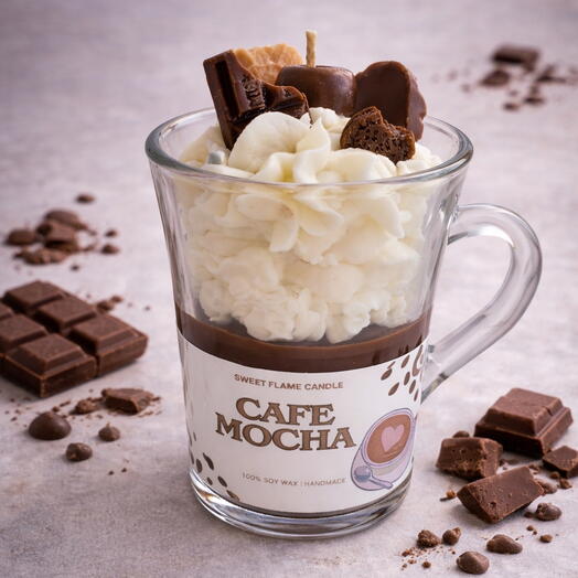 Cafe Mocha – соевая свеча с сладким ароматом | подарок   свеча для домашнего декора