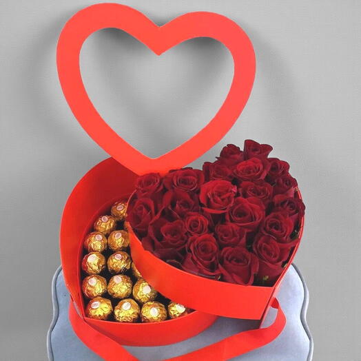 Красная коробка «Сладкое сердце»
