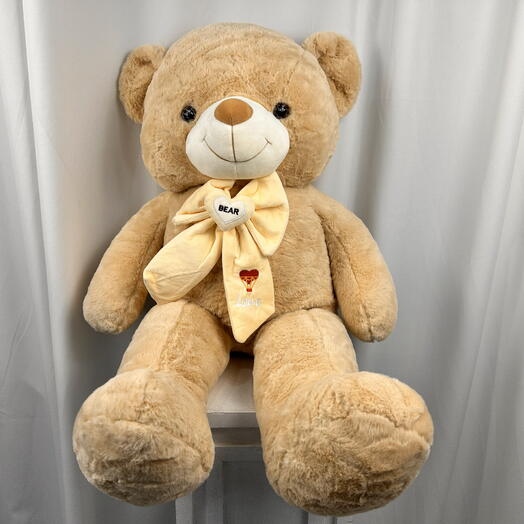 Мишка Тедди светло-коричневый, 100 см