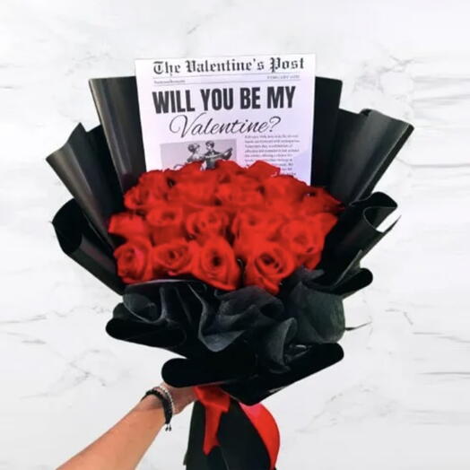 Valentine Wrapp Bouquet