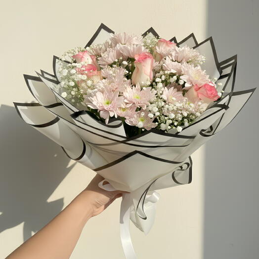 Розовый букет