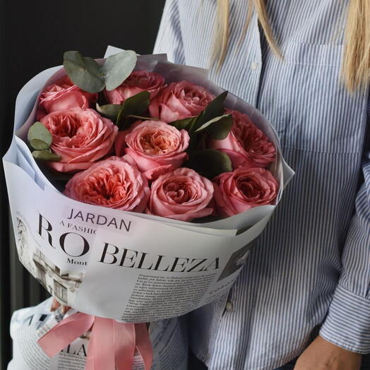 9 pink expression Bouquet 002