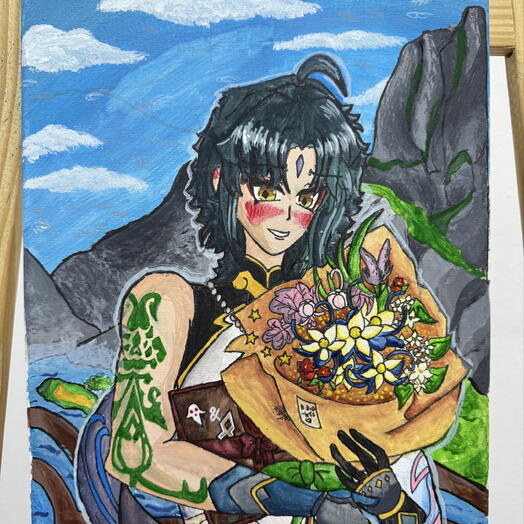 A Floral Surprise - Custom Character Portrait