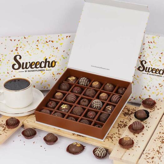 Chocolate Truffles and Bajios 25 Pcs By Sweecho