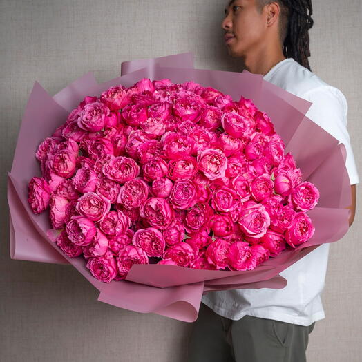 51 Premium Peony Roses Cerise-939