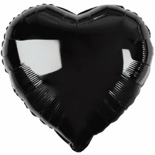 HEART BALLOON BLACK