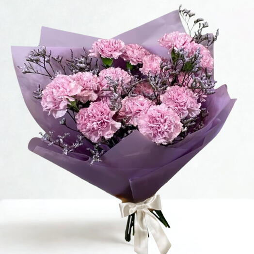 Pink Carnation Bouquet - 15