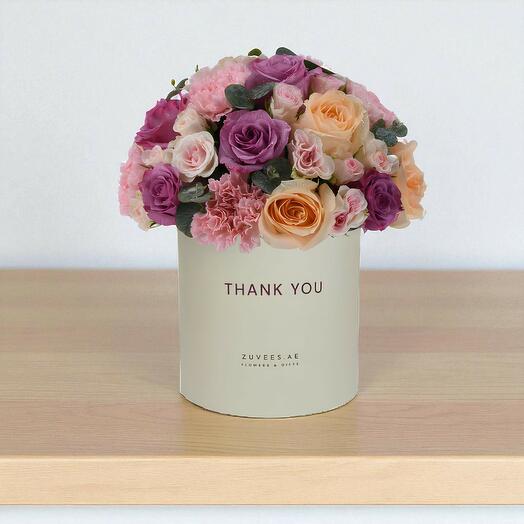 Blush Lavender Thank You Bloom Box