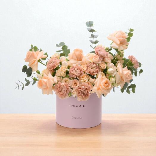 Peach Glow It s a Girl Bloom Box