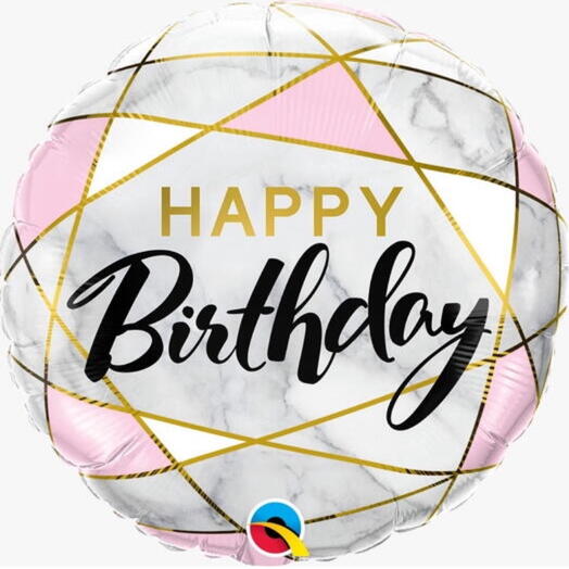 Globo metalizado Feliz cumpleaños 008