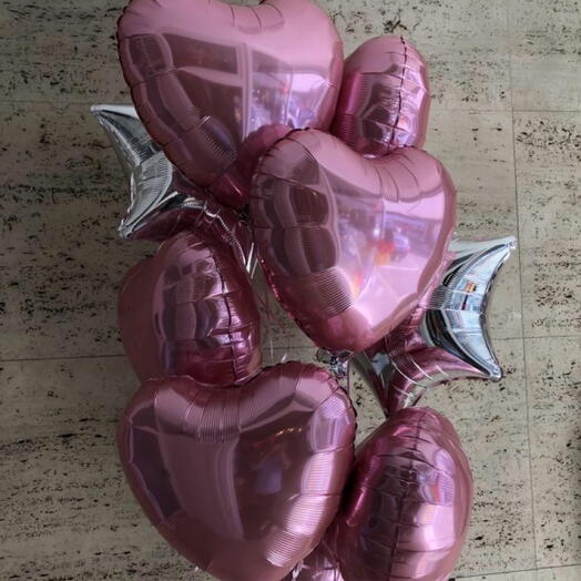 Pink Foil Balloon Set