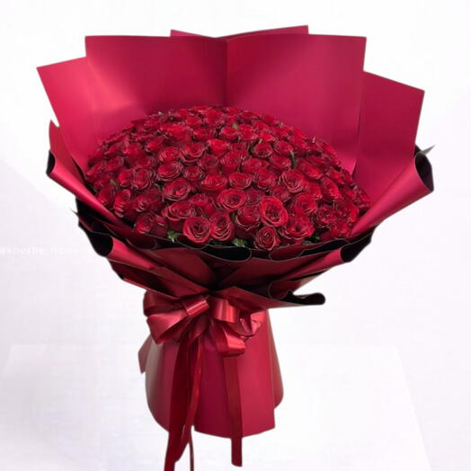 Âme Rouge _ Saint-Valentin 115 Bouquet luxueux de roses rouges