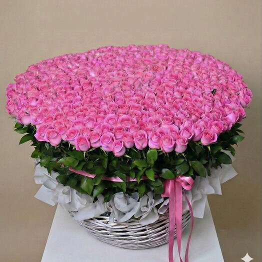 Pink Eternity- 501 Pink Rose Basket