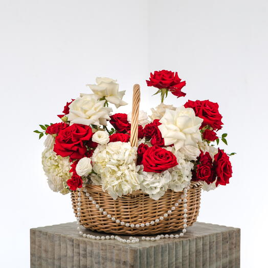Timeless Love Basket Arrangement