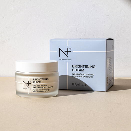 N+ كريم تفتيح, مع بروتين الأرز ومستخلصات القرفة - SPF 20, 50G