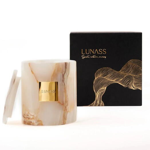 DUNES | Natural Onyx Candle Set