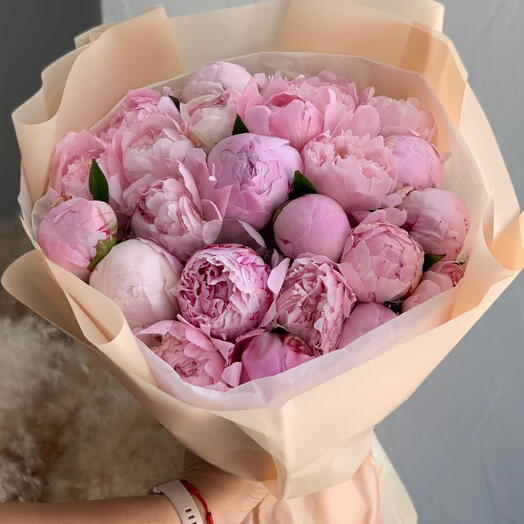 Ramo de 21 peonías Aroma rosa