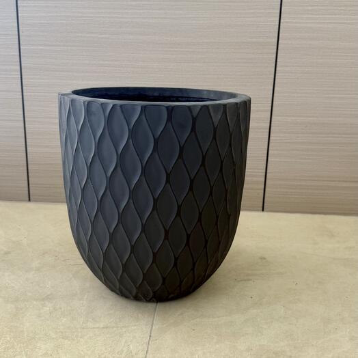Горшок GRC чёрного цвета 38x35 см