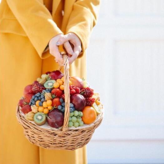 Корзина фруктов Stay Healthy для укрепления иммунитета – Подарок со свежими смешанными фруктами | Fruitify ОАЭ