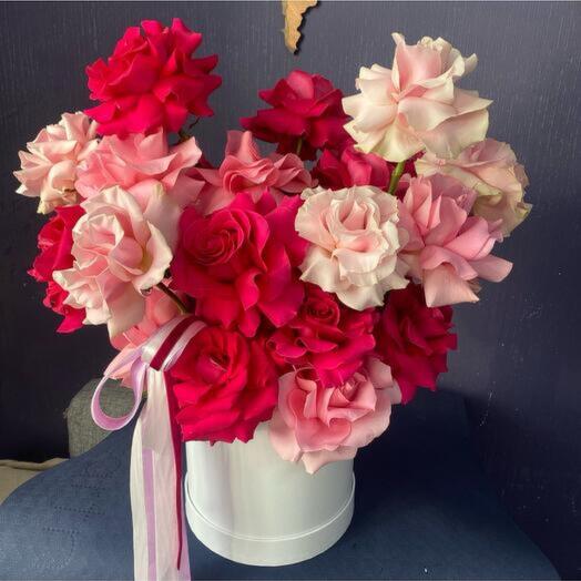 Boîte de roses mixtes