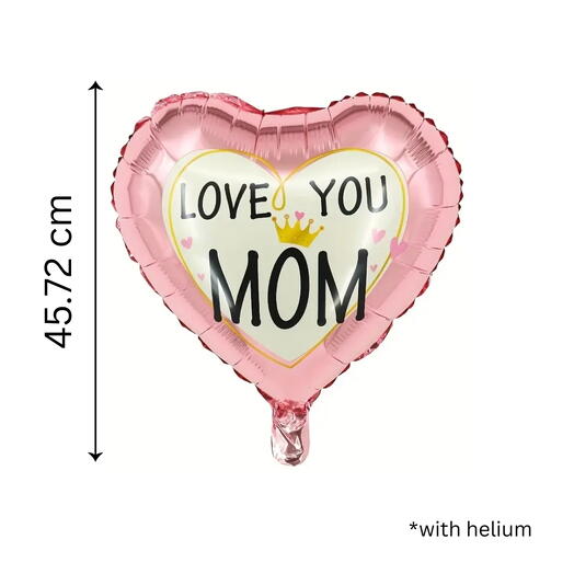 Ballon cœur 18" Je t'aime Maman