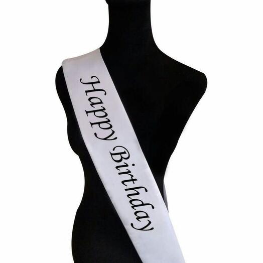 Birthday sash
