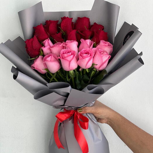 Promesa Rosa – 21 Rosas Elegantes