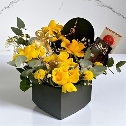 Golden Bond цветочно-шоколадный набор | Дружба   Праздничный подарок