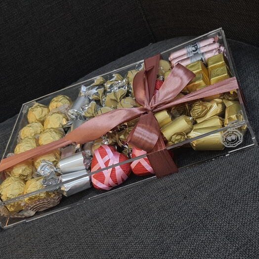 Смешанный labour шоколад в акриловой коробке