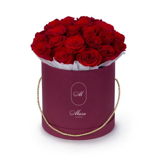 Elegance - 25 Red Rose Luxury Box