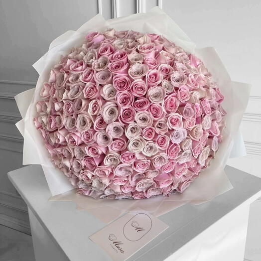 PPROMISE _ Lujoso ramo de 151 rosas mixtas para aniversario o cumpleaños