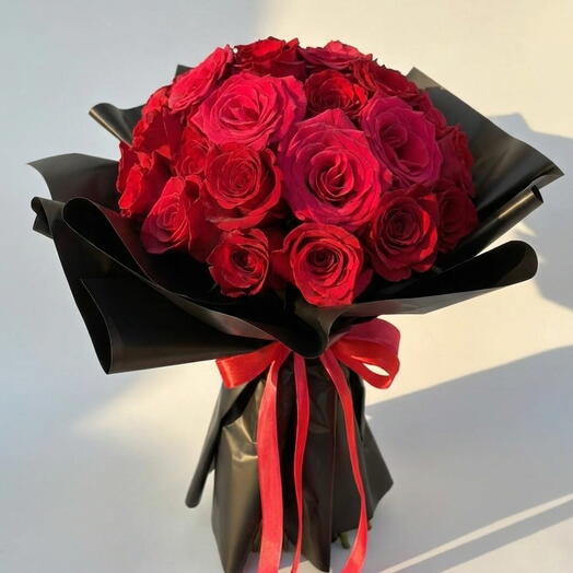 Ramo de 20 rosas rojas para el amor