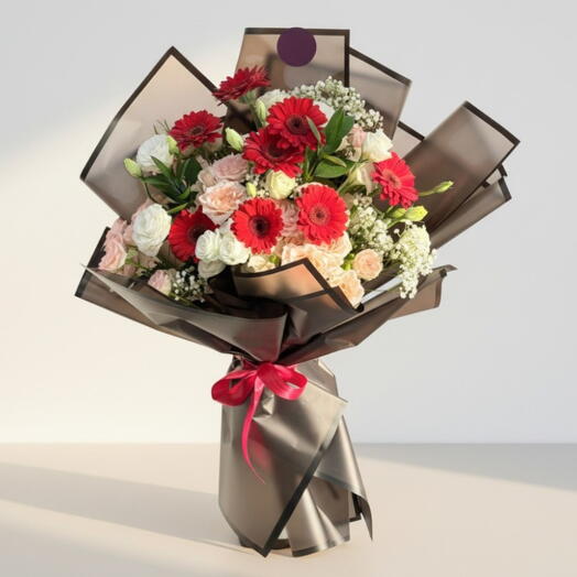 Luxury Red Gerbera With Mix Flowers