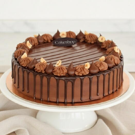 كيك الشوكولاتة والبندق (بدون بيض، 1 كغ)