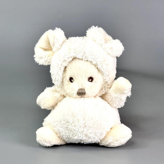 Peluche Ziggy con disfraz de ratón, blanco 15 cm