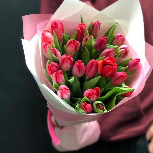 29 Red Tulips