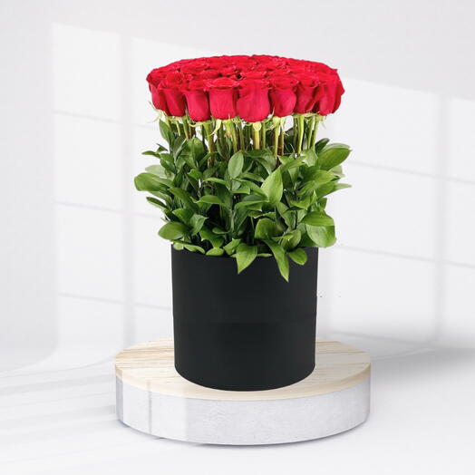 Red velvet box for mothers day