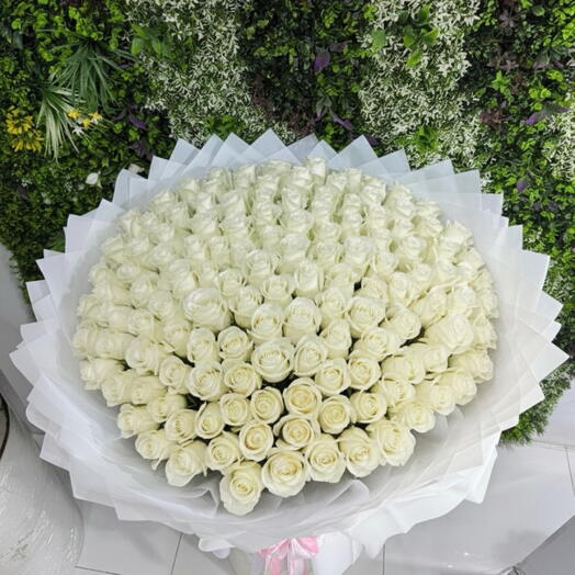 Ramo de 201 rosas blancas