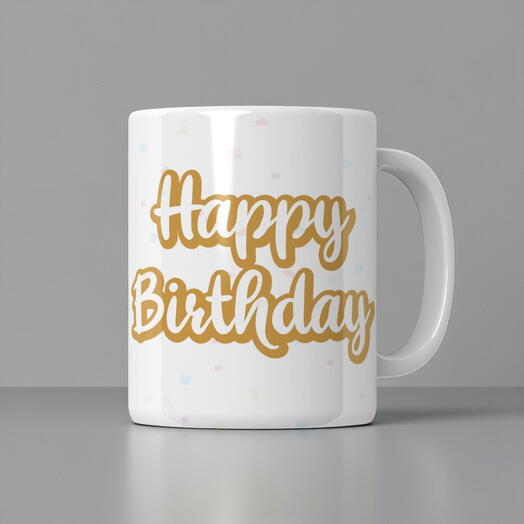 Golden Birthday Mug