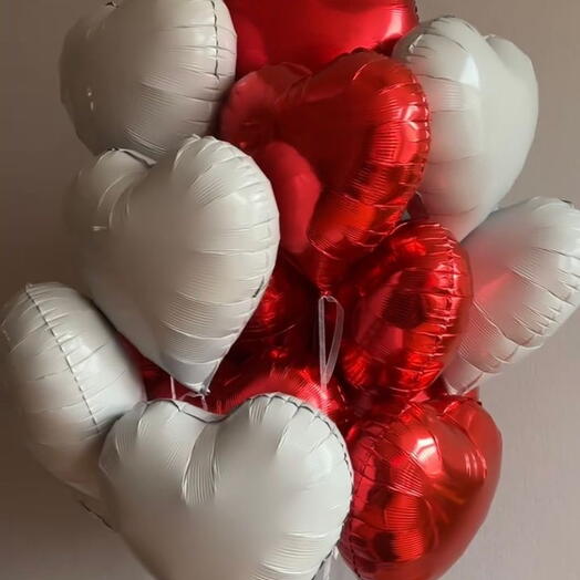 Romantic Heart Balloon Bouquet – 20 Pieces