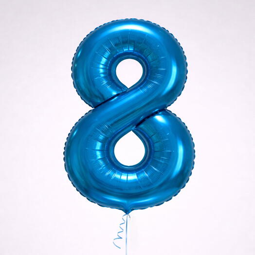 Number 8 Blue Helium Balloon 40 Inch – Celebration Party Balloon | Abu Dhabi