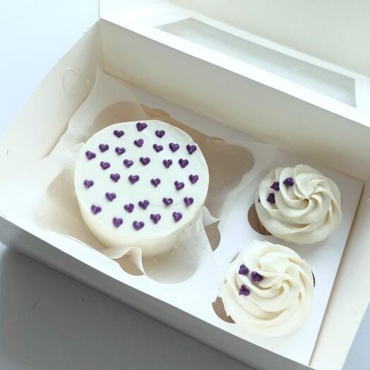 Мини-торт с капкейками