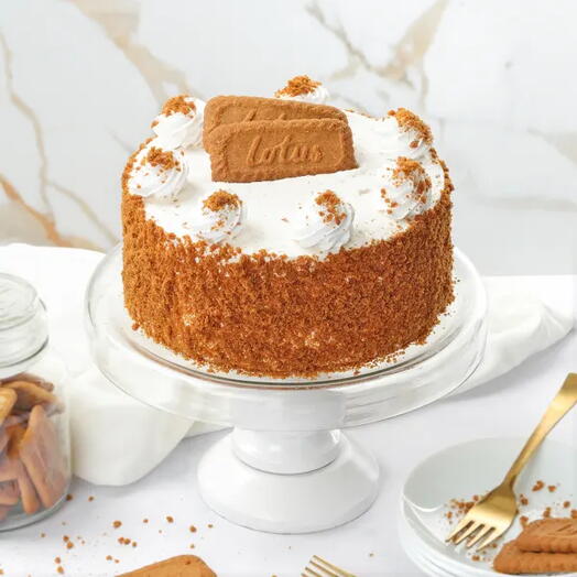 Gâteau d'anniversaire Lotus Biscoff