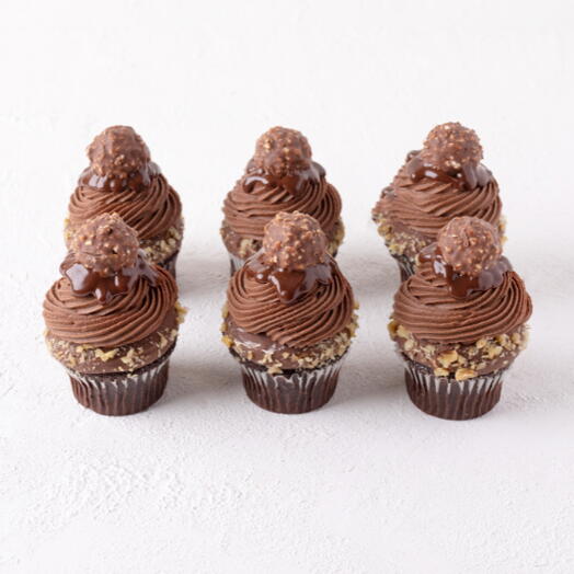 Капкейки Ferrero Rocher (6 шт.)
