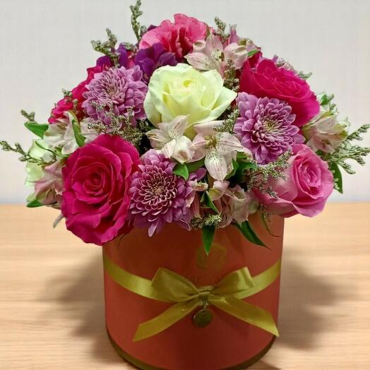 Романтическое сердце из роз