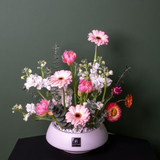 Gerbera Ceramic vase