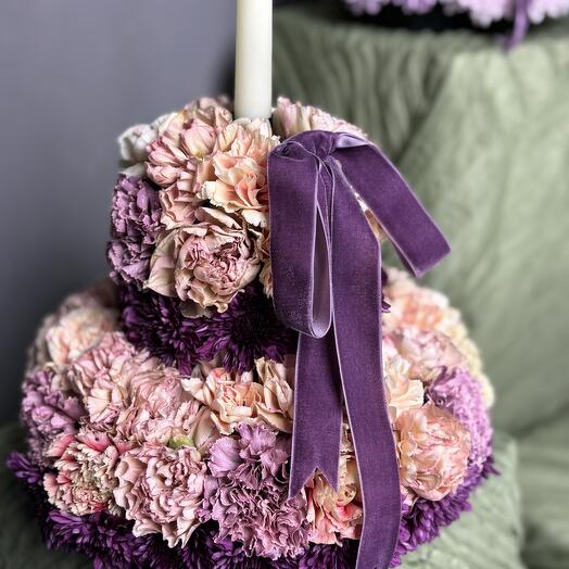 Double layer flower cake