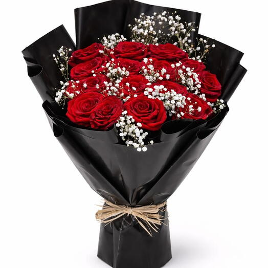 Букет из 15 красных роз